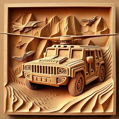 3D модель Hummer H2 (STL)